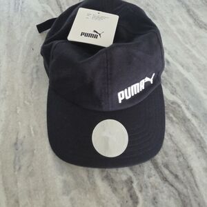 Puma Black Curved-Brim Baseball Hat